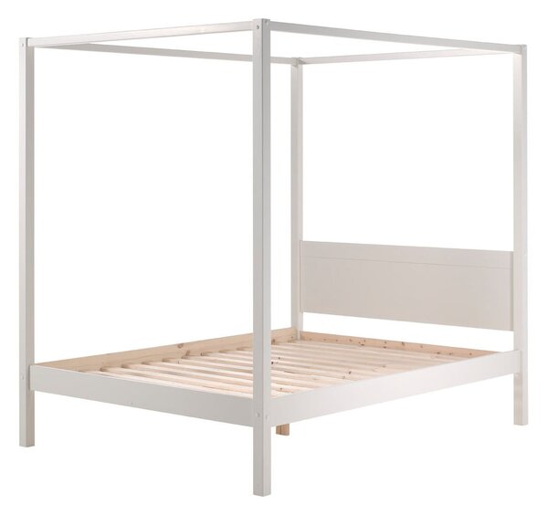 Białe łóżko dziecięce 140x200 cm PINO CANOPY – Vipack