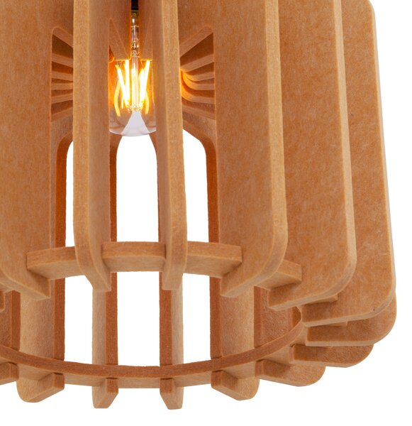 Lampa wisząca w stylu retro pomarańczowa - Felt