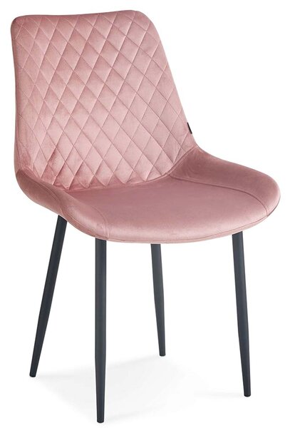 Krzesło tapicerowane DC-6022 różowy welur #44