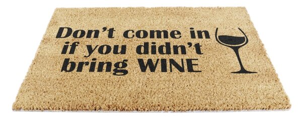Wycieraczka z włókna kokosowego 40x60 cm Without Wine – Artsy Doormats