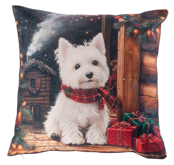 Poszewka na poduszkę WHITE TERRIER 40 x 40 cm