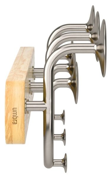 Biały aluminiowy wieszak ścienny Melody – Umbra