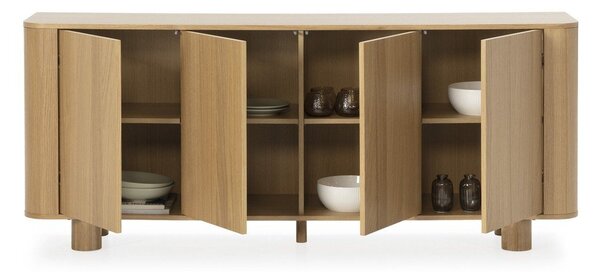 Komoda w dekorze dębu w naturalnym kolorze 180x75x40 cm Padoc – MOME