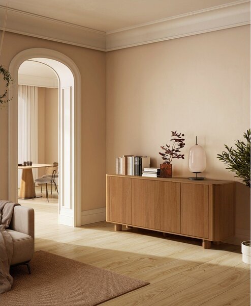 Komoda w dekorze dębu w naturalnym kolorze 180x75x40 cm Padoc – MOME