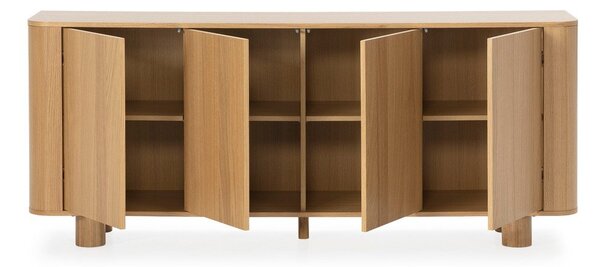Komoda w dekorze dębu w naturalnym kolorze 180x75x40 cm Padoc – MOME