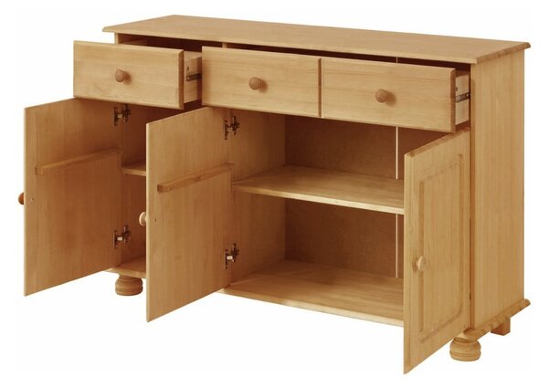 Niska komoda z litego drewna sosnowego 116x76 cm Ella – Støraa