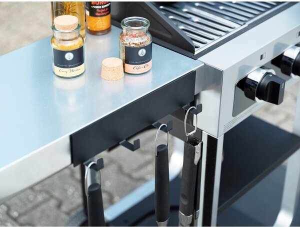 Czarna listwa magnetyczna na przybory kuchenne Wenko Black Outdoor Kitchen Ima