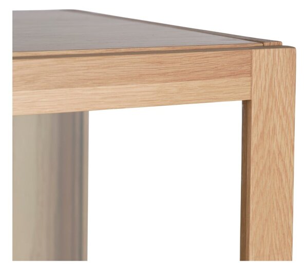 Witryna z litego drewna dębowego 88x140 cm Elba – Unique Furniture