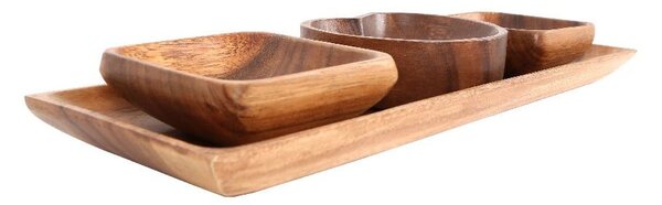 Miski do serwowania z tacą Kora – Premier Housewares