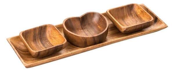 Miski do serwowania z tacą Kora – Premier Housewares
