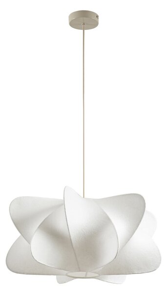 Lampa Wisząca NOLA, Cliffort, ściemnialny, biały, salon, tkanina | tekstylia, skandynawski