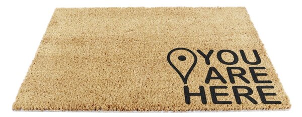 Wycieraczka z włókna kokosowego 40x60 cm You Are Here – Artsy Doormats