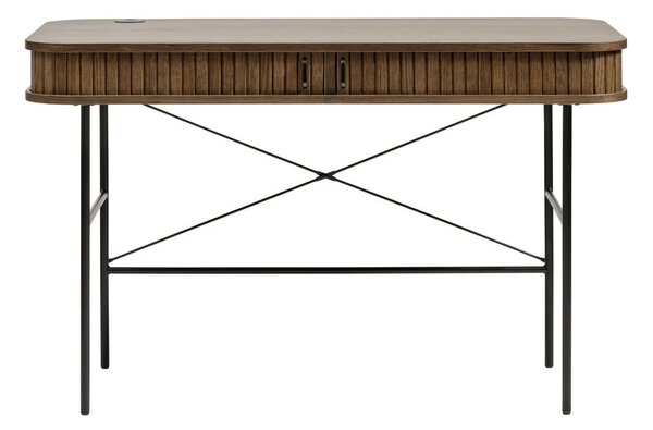 Biurko w dekorze dębu 60x120 cm Nola – Unique Furniture