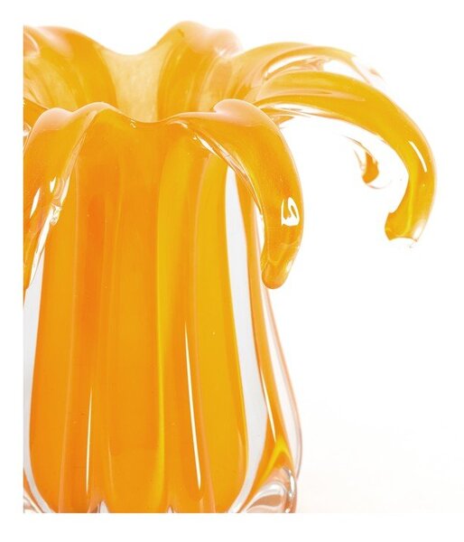 Pomarańczowy szklany wazon (wysokość 17 cm) Avenia – Light & Living