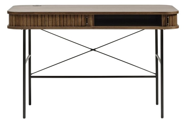 Biurko w dekorze dębu 60x120 cm Nola – Unique Furniture