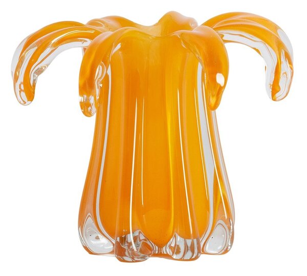 Pomarańczowy szklany wazon (wysokość 17 cm) Avenia – Light & Living