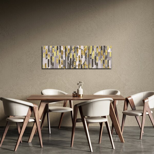 Obraz - Nowoczesna dekoracja (z zegarem) (90x30 cm)