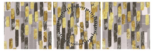 Obraz - Nowoczesna dekoracja (z zegarem) (90x30 cm)