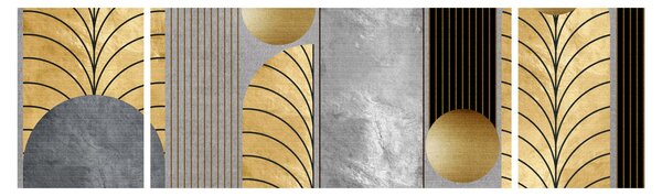 Obraz - Złote dekory (170x50 cm)