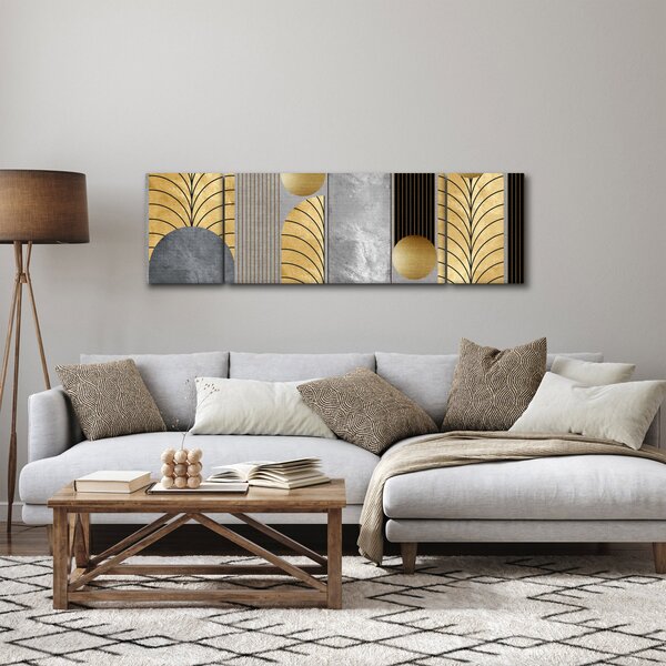 Obraz - Złote dekory (170x50 cm)