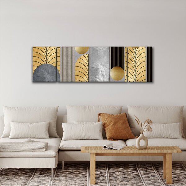Obraz - Złote dekory (170x50 cm)