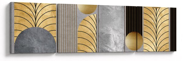 Obraz - Złote dekory (170x50 cm)
