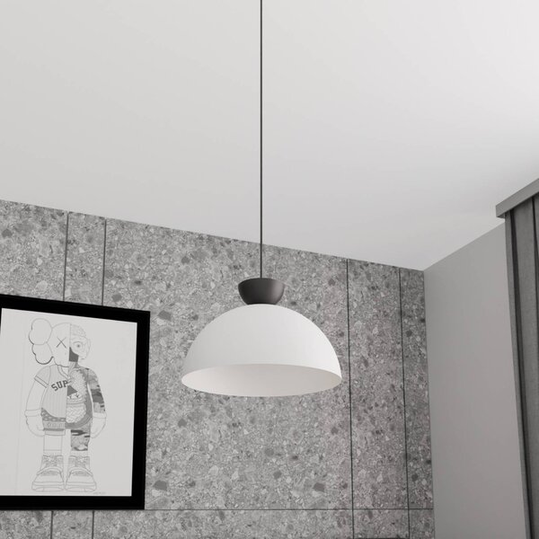 Lampa wisząca Lunaro EMIBIG LIGHTING, możliwość ściemniania, biały / opal, salon / jadalnia, metal, nowoczesny