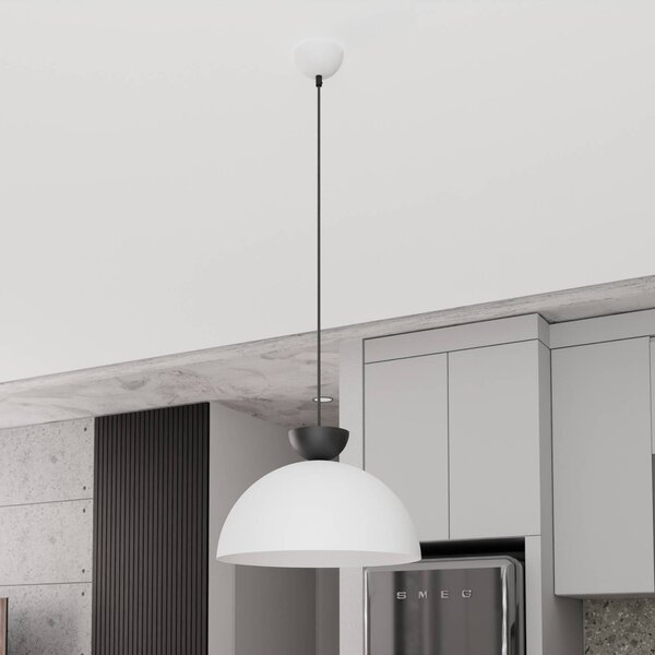 Lampa wisząca Lunaro EMIBIG LIGHTING, możliwość ściemniania, biały / opal, salon / jadalnia, metal, nowoczesny