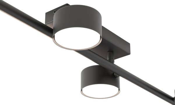 Reflektor sufitowy Bet, długość 80 cm, czarny, metal, 4-punktowa. Bet EMIBIG LIGHTING, możliwość ściemniania, czarny, salon / jadalnia, metal, nowoczesny