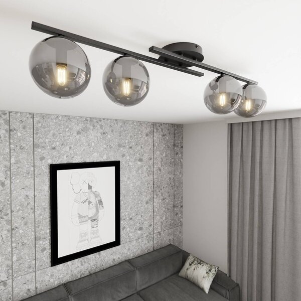 Lampa sufitowa Kairo EMIBIG LIGHTING, możliwość ściemniania, czarny, salon / jadalnia, metal, nowoczesny