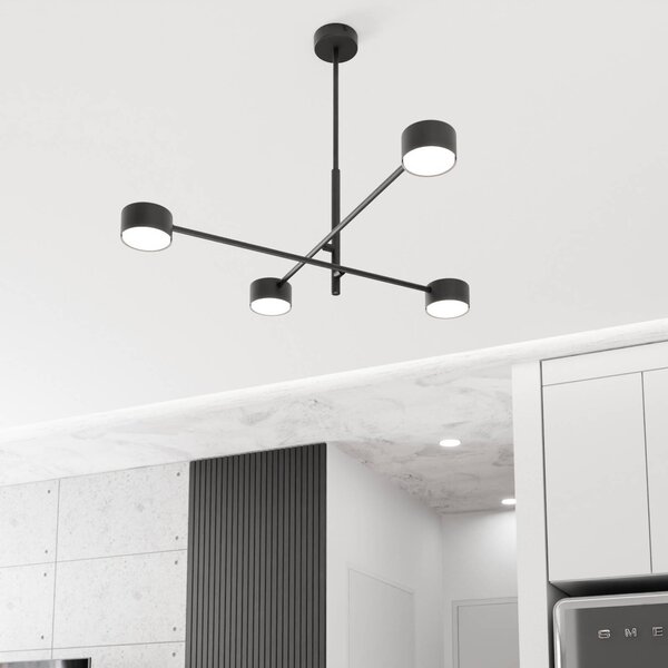Lampa wisząca Natsu EMIBIG LIGHTING, możliwość ściemniania, czarny, salon / jadalnia, metal, nowoczesny