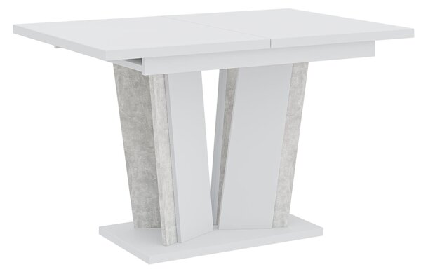 MebleMWM Stół rozkładany DOHA 2 | 120-160x80 | Biały, beton