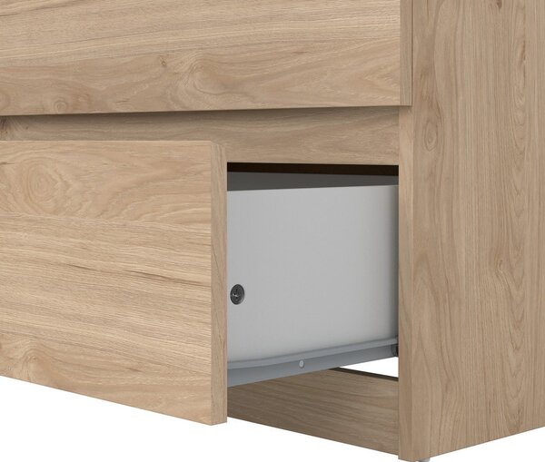 Komoda w dekorze dębu w naturalnym kolorze 154x76x50 cm Naia – Tvilum
