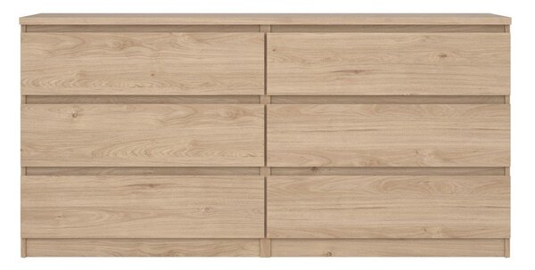 Komoda w dekorze dębu w naturalnym kolorze 154x76x50 cm Naia – Tvilum