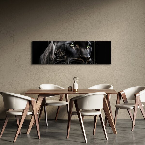 Obraz - Czarna Pantera (170x50 cm)