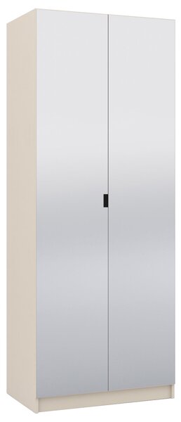 Szafa z LUSTRAMI 80 cm do garderoby modułowej Foxen Cashmere