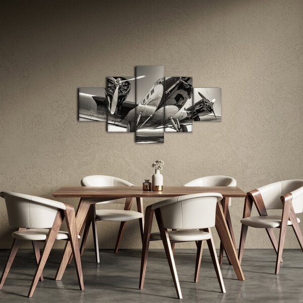 Obraz - Historyczne samoloty (125x70 cm)