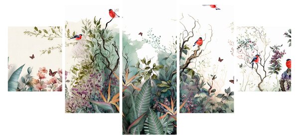 Obraz - Naturalny krajobraz, akwarela (125x70 cm)