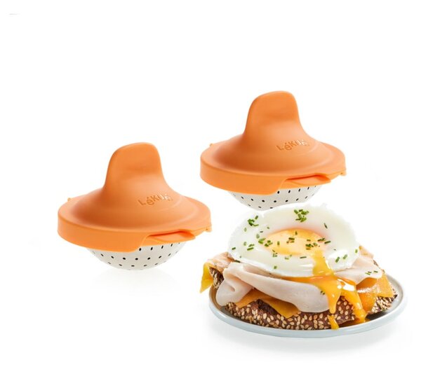 Silikonowe foremki na jajka w koszulkach zestaw 2 szt. Pouched egg cooker – Lékué