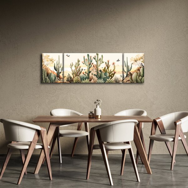 Obraz - Pustynia, akwarela (170x50 cm)