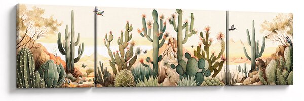 Obraz - Pustynia, akwarela (170x50 cm)