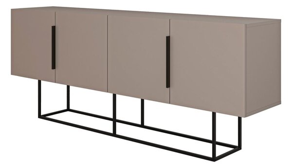 Szarobeżowa niska komoda 200x80 cm Titan – Marckeric