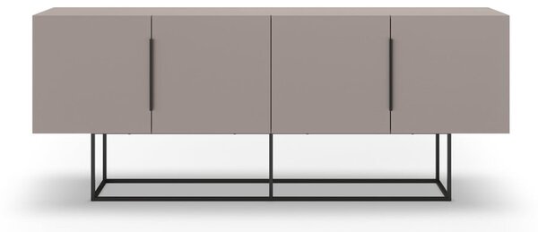 Szarobeżowa niska komoda 200x80 cm Titan – Marckeric