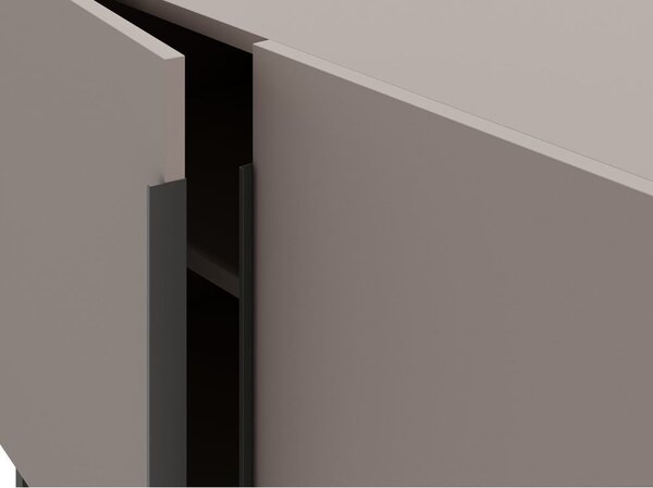 Szarobeżowa niska komoda 200x80 cm Titan – Marckeric