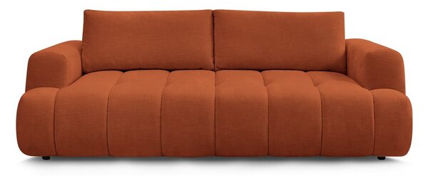 Ceglasta rozkładana/ze schowkiem sofa 251 cm Fuji – Bobochic Paris