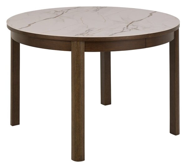 Okrągły rozkładany stół z ceramicznym blatem ø 120 cm Southampton – Actona