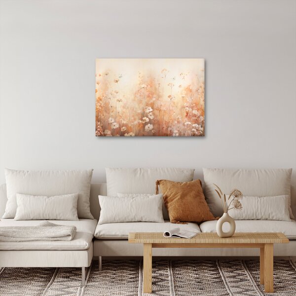 Obraz - Wzór dzikich kwiatów (70x50 cm)
