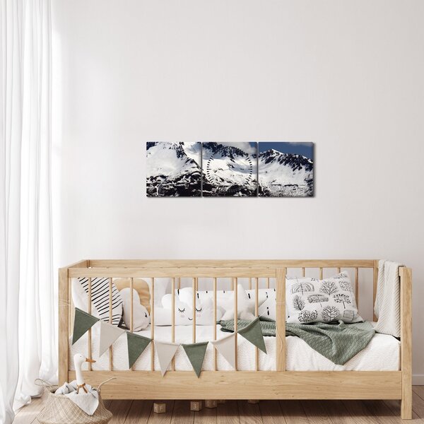 Obraz - Park Narodowy Kenai Fjords (z zegarem) (90x30 cm)