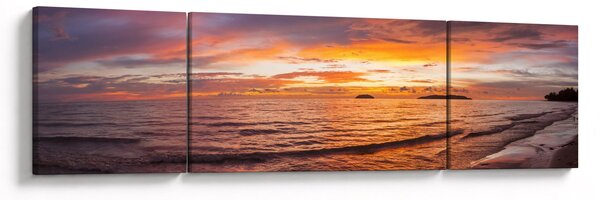 Obraz - Zachód słońca (170x50 cm)