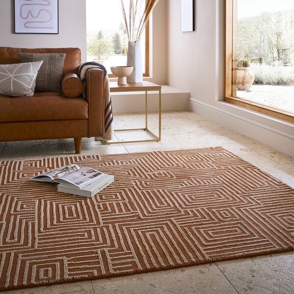 Dywan w kolorze terakoty 120x170 cm Kylo – Flair Rugs